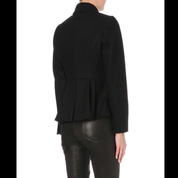 Ted Baker Embellished Peplum Wool/Cashmere Coat - Picture 6 of 9